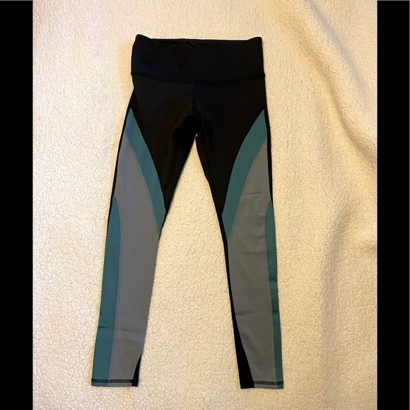 Noli Yoga Leggings Black Blue Gray Size Medium - Picture 1 of 5